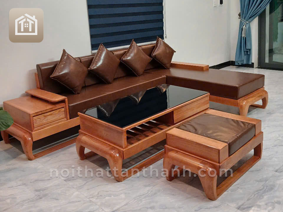 Sofa Góc L Chân Đùi Gà | SFGS-0112
