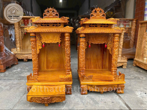 Bàn thờ ông địa gỗ gõ đỏ kiểu 3