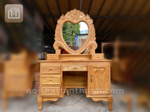 Bàn trang điểm gỗ đỏ to