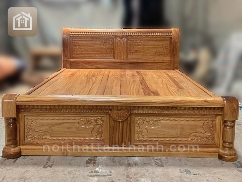 Giường chữ X dạt phản gỗ gõ đỏ
