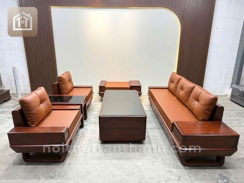 Sofa đối gỗ sồi chân thuyền | SFGS-0400