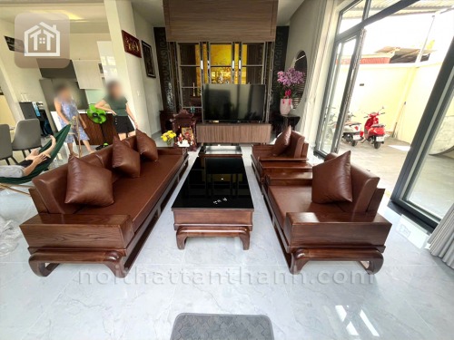 Sofa Đối Gỗ Sồi Chân Đùi Gà | SFGS-0301
