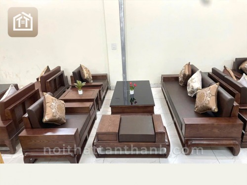 Sofa Đối Gỗ Sồi Chân Đùi Gà | SFGS-0302