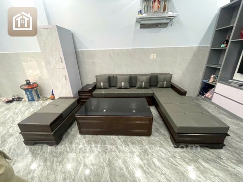 Sofa Góc L Chân Pháo | SFGS-0122