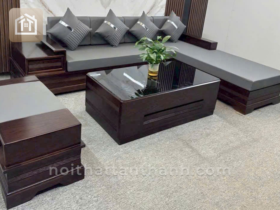 Sofa Góc L Chân Pháo | SFGS-0126