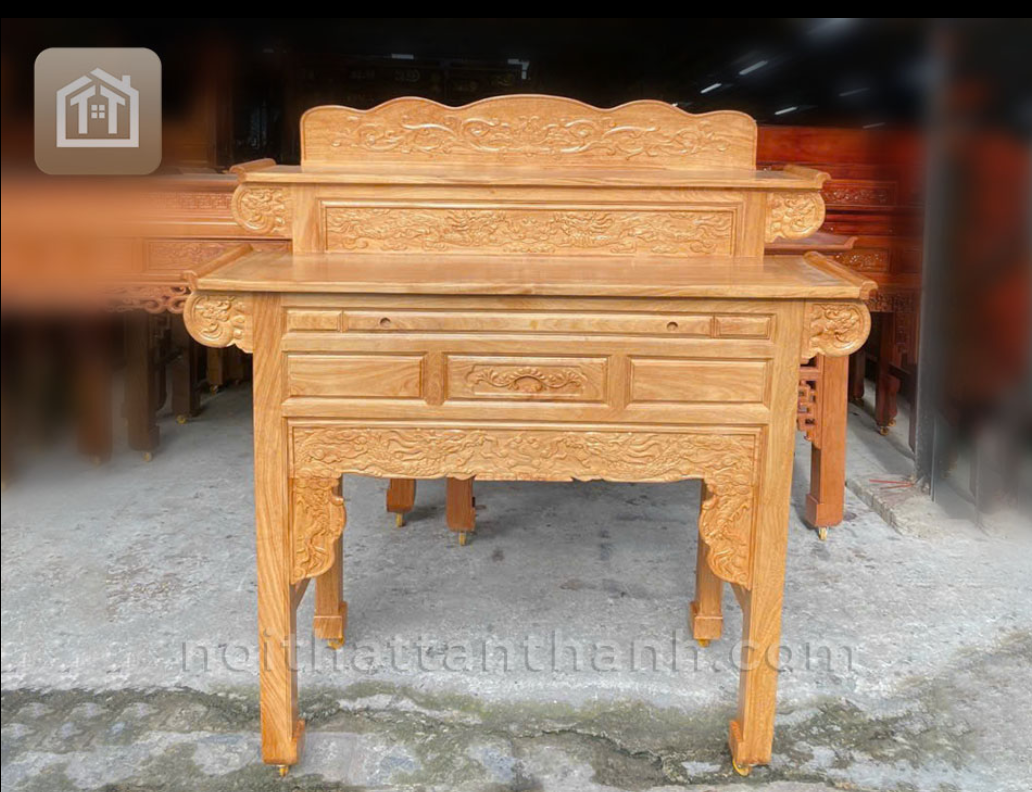 Án 2 tầng gỗ gõ đỏ