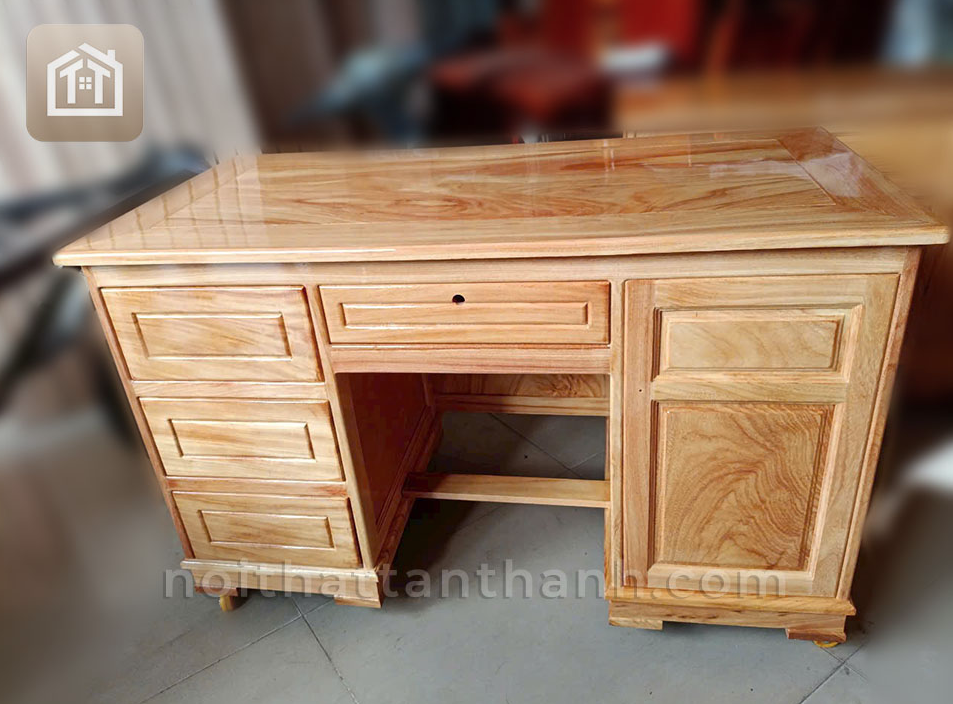 Bàn làm viêc 1m4 gỗ gõ đỏ