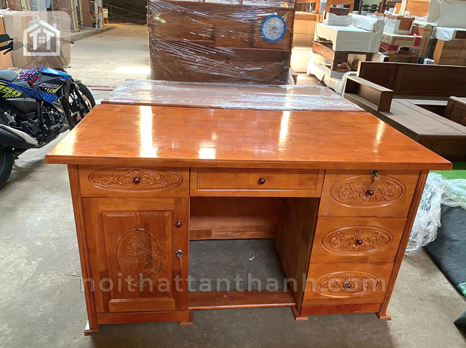 Bàn làm việc gỗ cao su