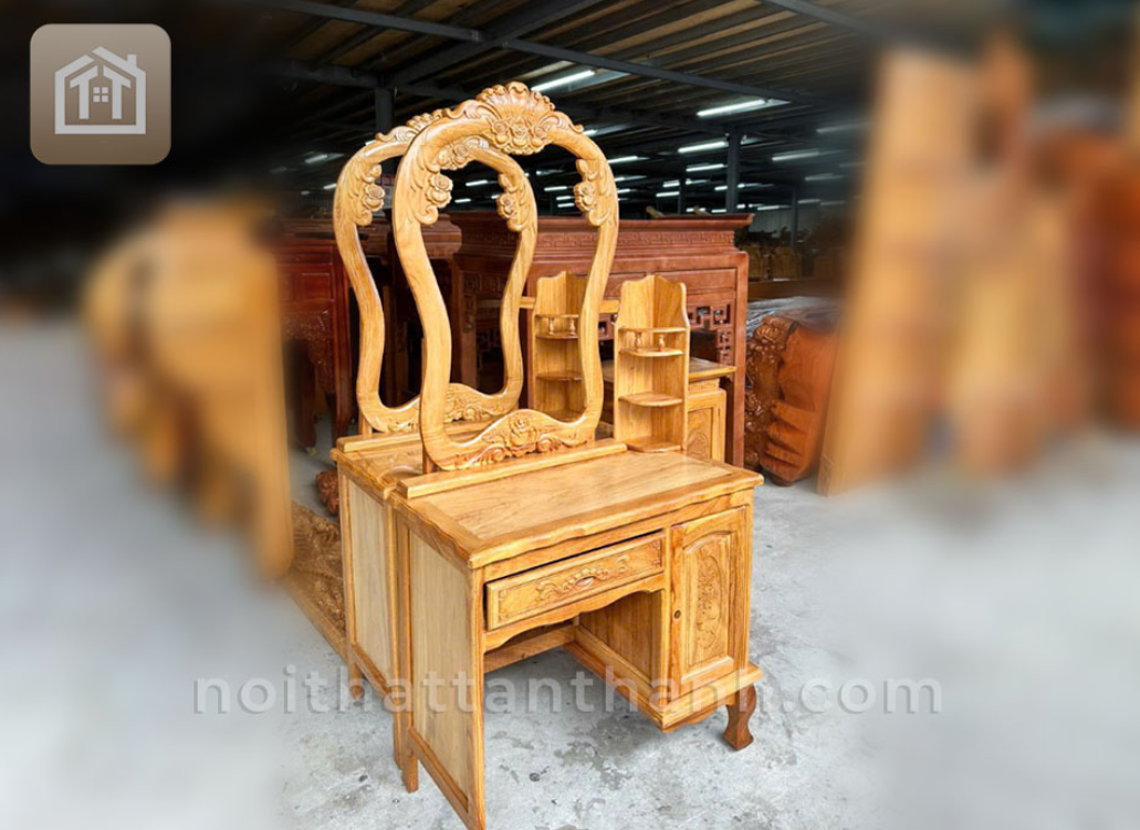 Bàn trang điểm gỗ đỏ - Nhỏ