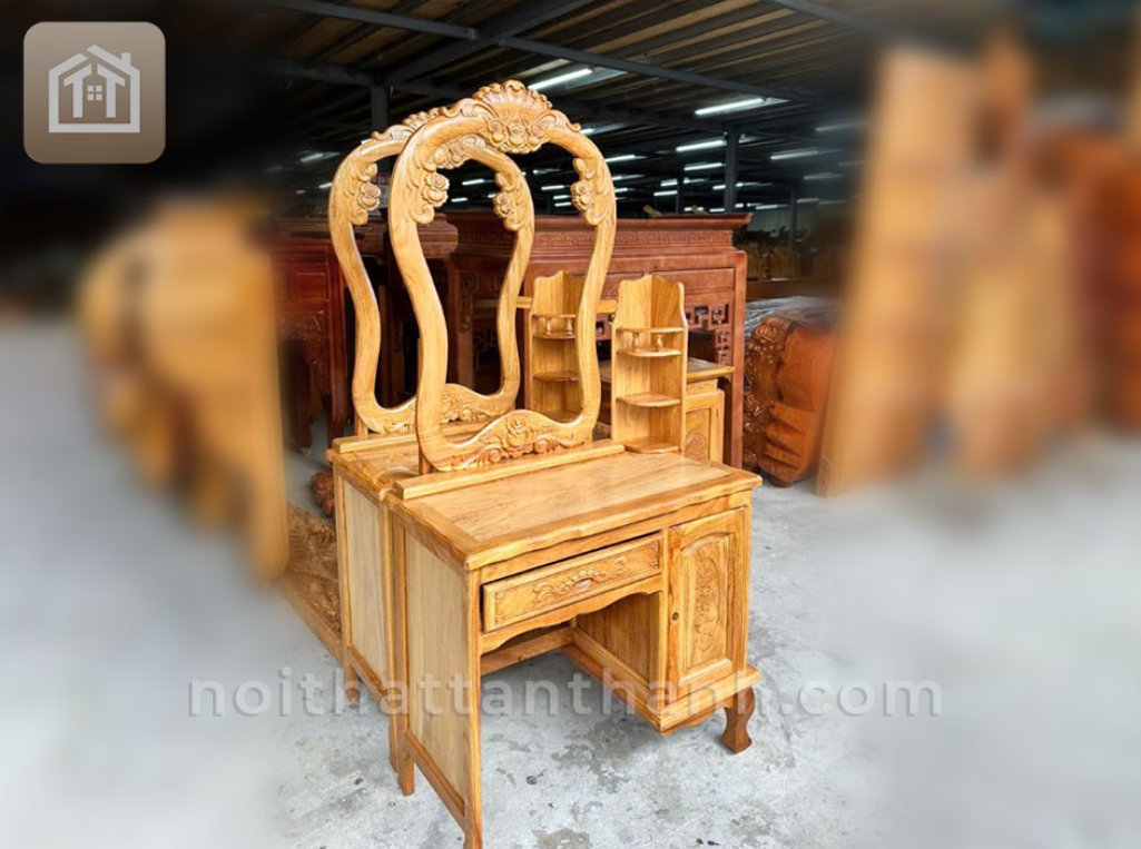 Bàn trang điểm gỗ đỏ - Nhỏ