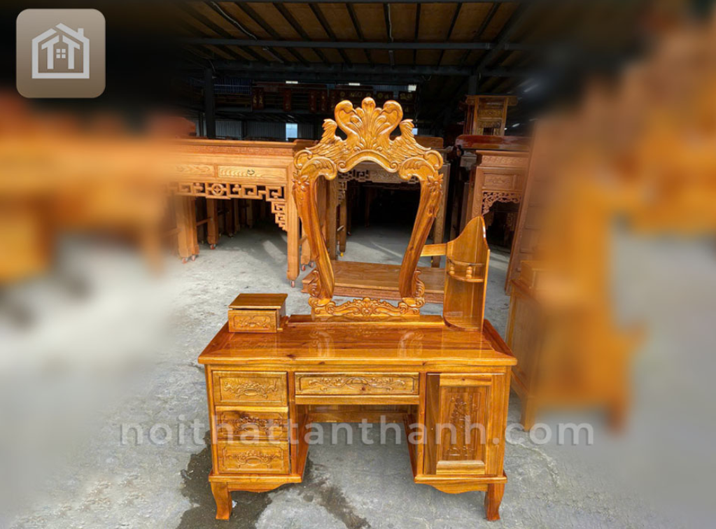 Bàn Trang Điểm Gỗ Tràm To