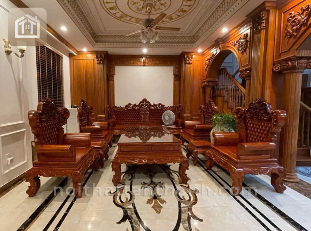 Bộ Salon Hoàng Gia 10 Món Gỗ Hương Đá