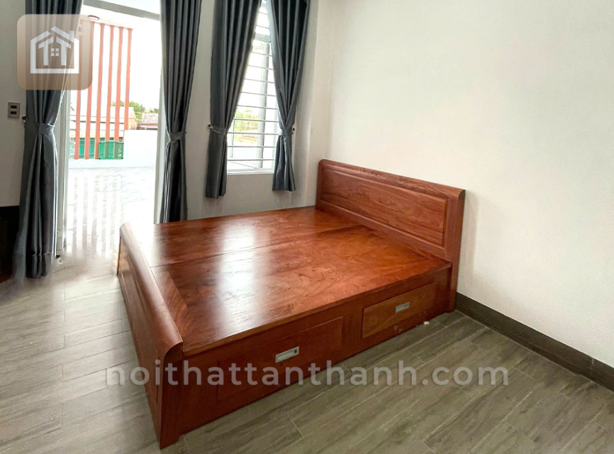Giường Gỗ Hương Đá