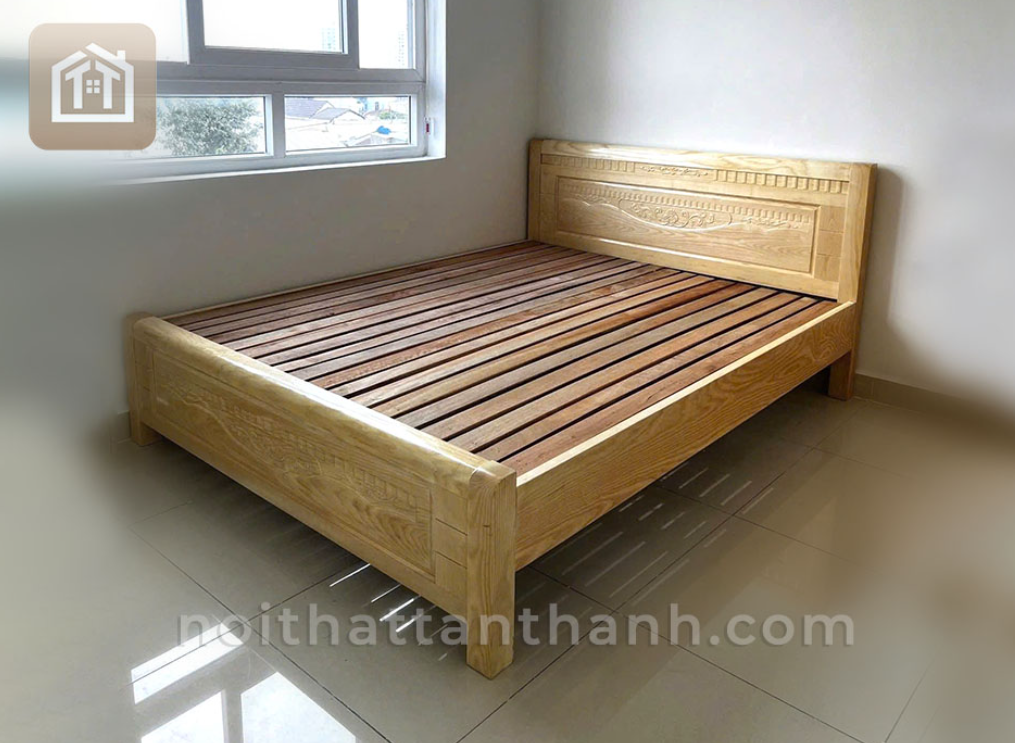 Giường Ngủ Gỗ Sồi