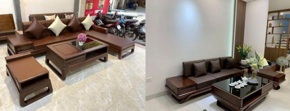 Sofa thông minh chuyển đổi từ sofa văng sang sofa góc