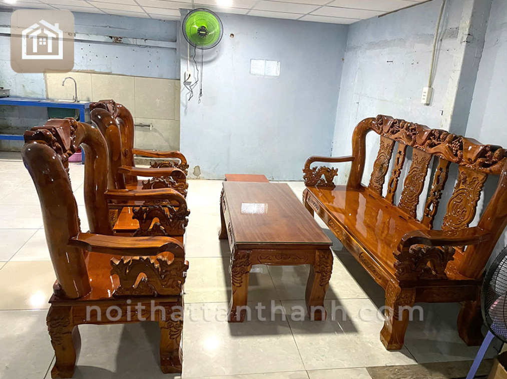 Salon Minh Quốc Đào Gỗ Gõ Đỏ
