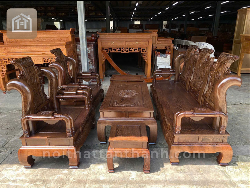 Salon Tần Thuỷ Hoàng Gỗ Mun
