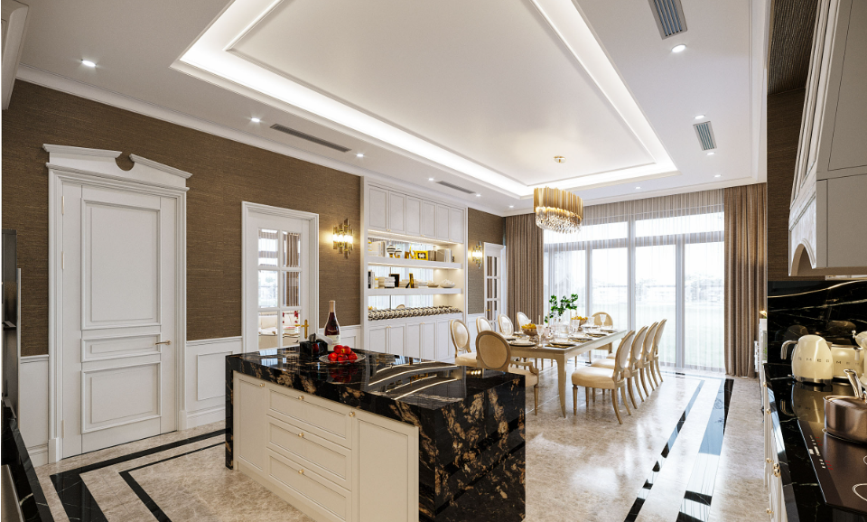 Thiết kế nội thất phòng bếp hiện đại