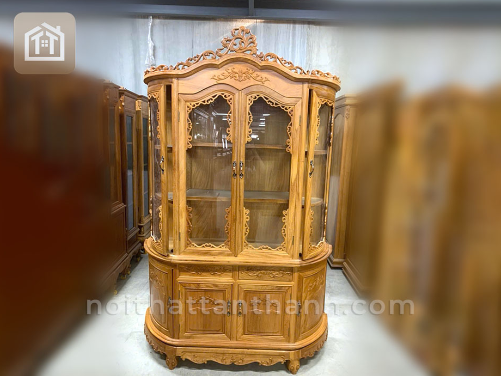 Tủ Rượu Bầu Gỗ Gõ Đỏ - 1m6