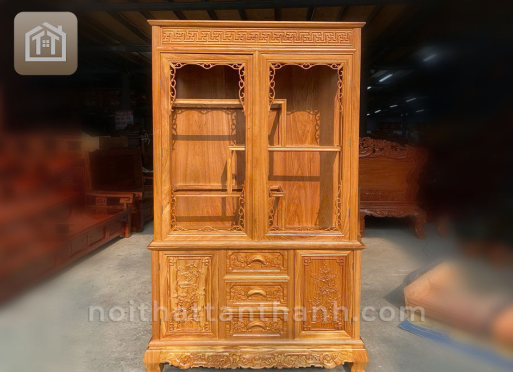 Tủ Rượu Gỗ Gõ Đỏ - 1m