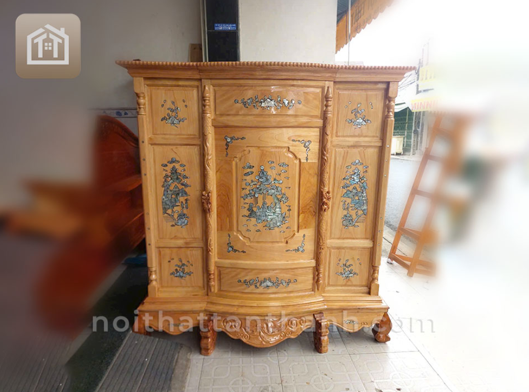 Tủ thờ gỗ căm pha
